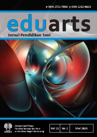 					View Vol. 13 No. 2 (2024): Eduarts: Jurnal Pendidikan Seni
				