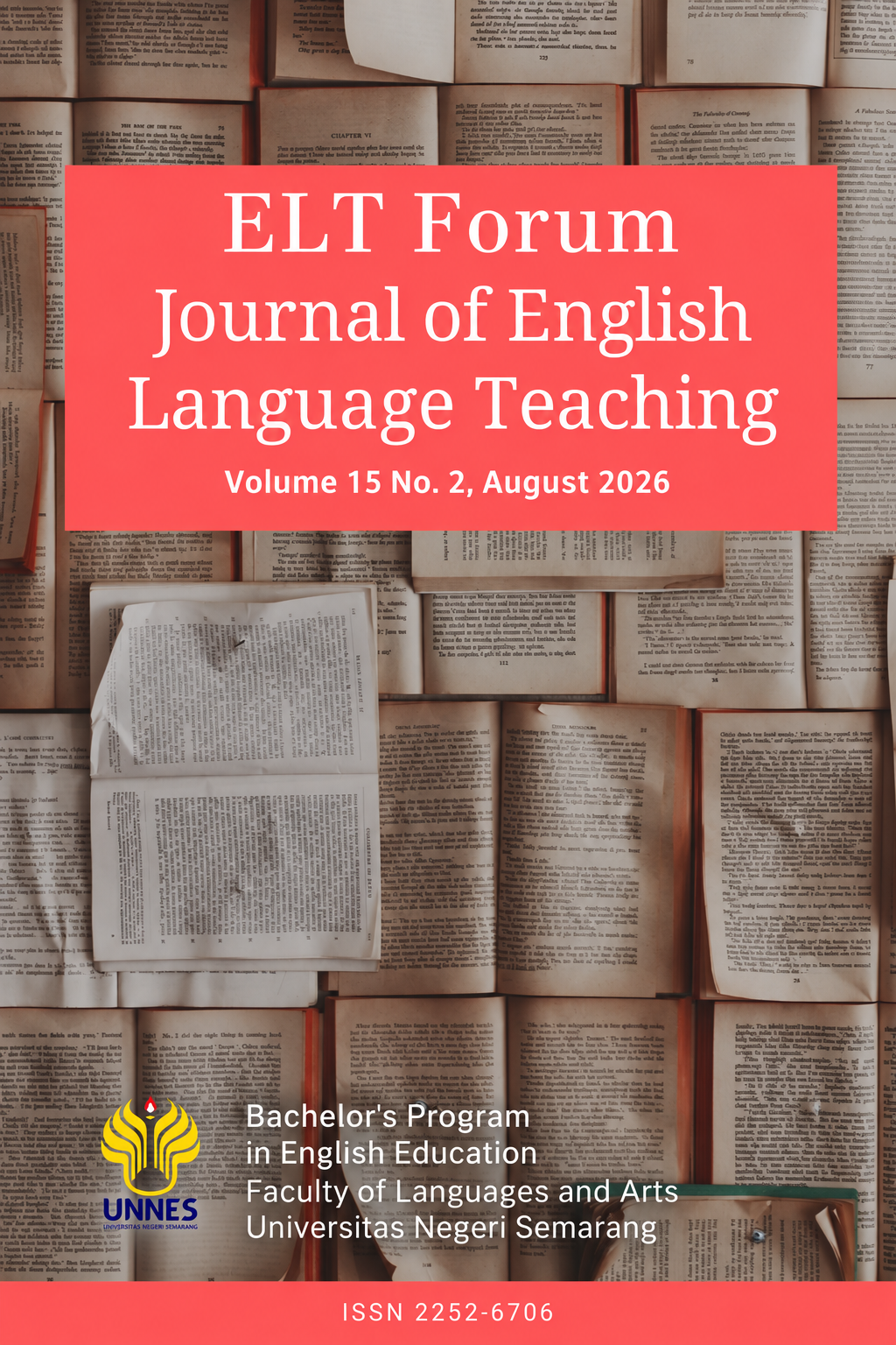 					View Vol. 15 No. 2 (2026): ELT Forum: Journal of English Language Teaching - Special Issue (August)
				