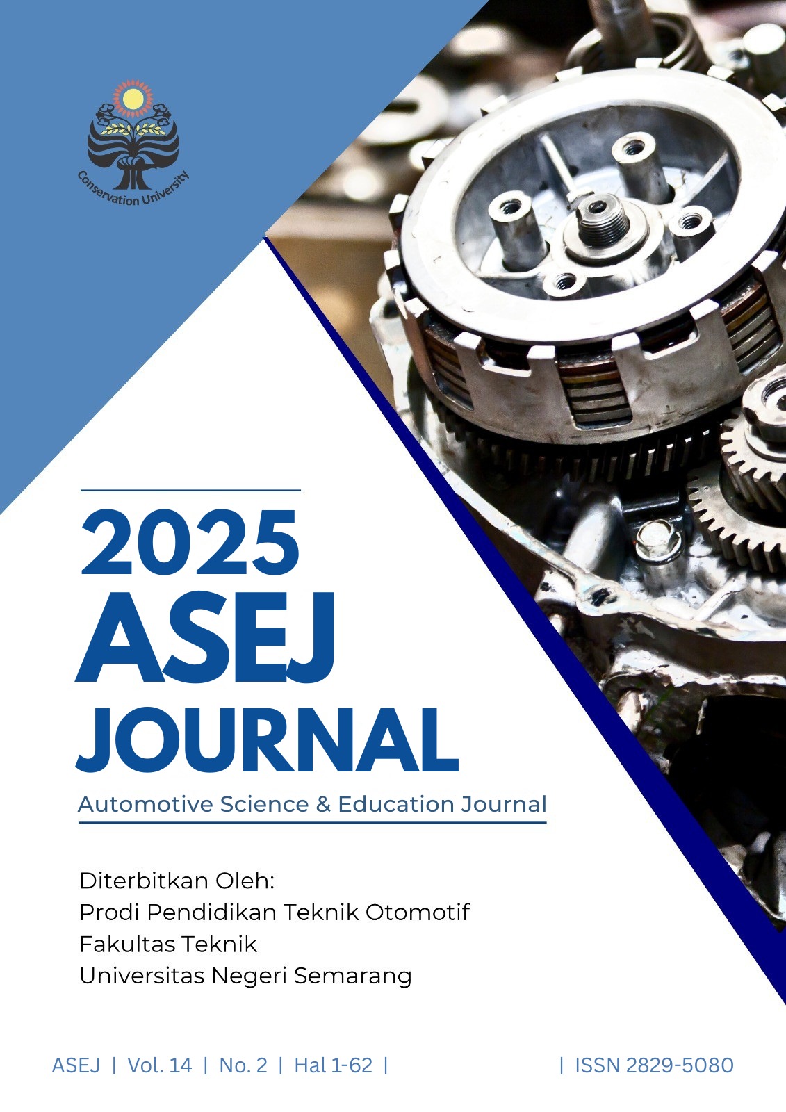 					View Vol. 14 No. 2 (2025): Automotive Science and Education Journal
				