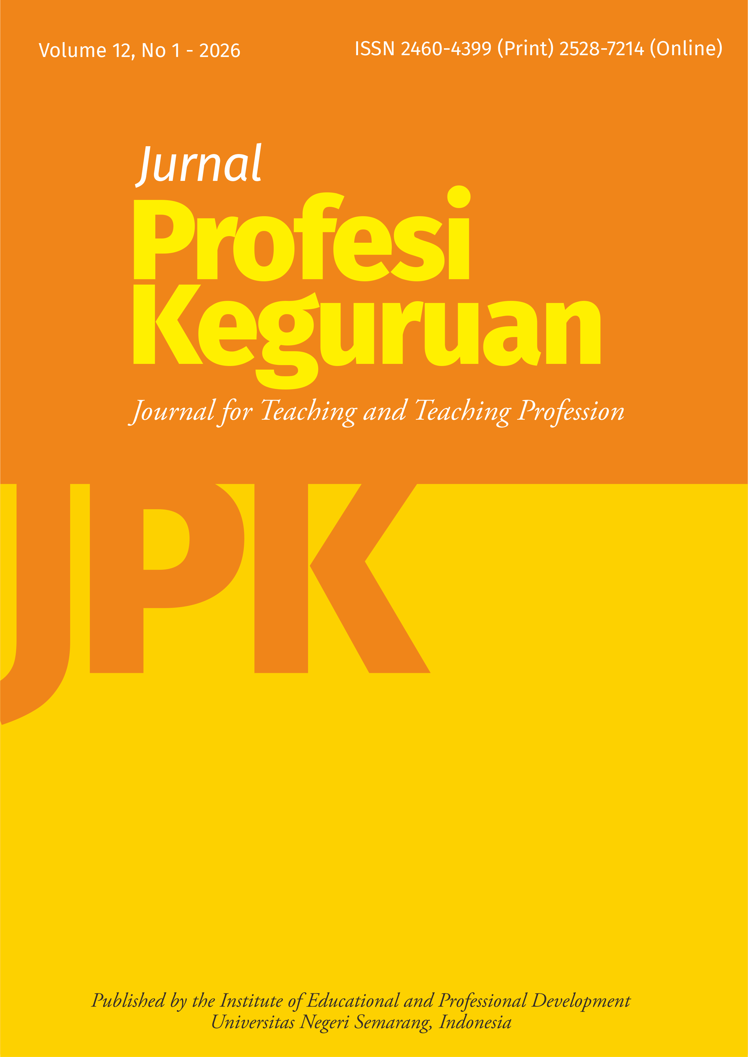 					View Vol. 12 No. 1 (2026): Jurnal Profesi Keguruan
				