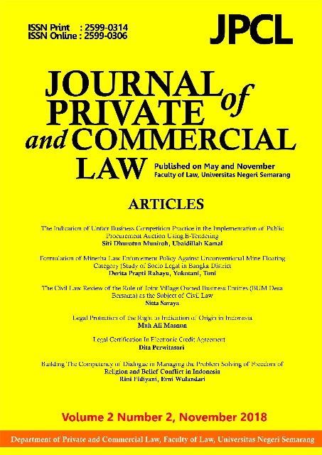 Journal of Private and Commercial Law