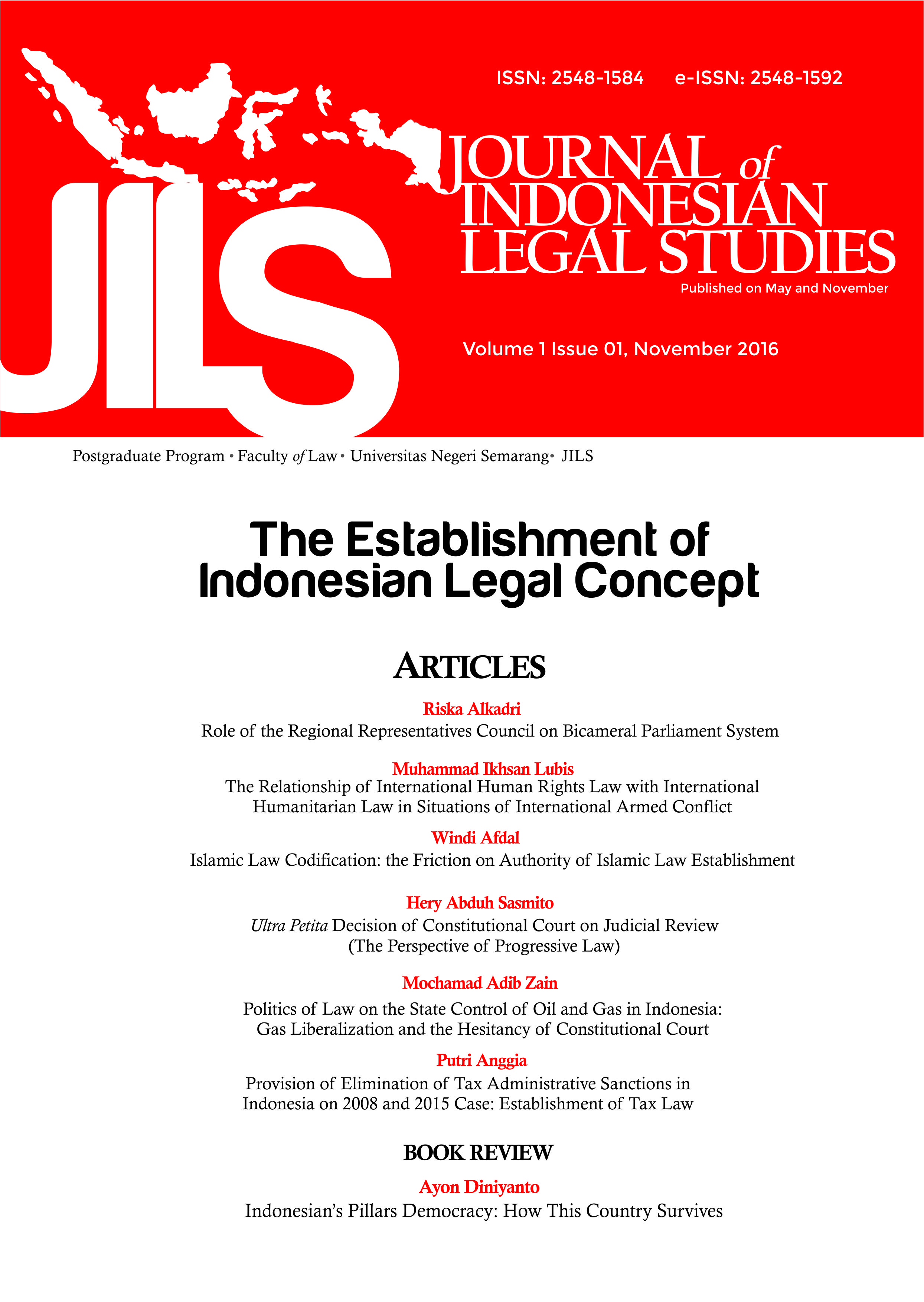 JILS, Indonesian Legal Studies, Legal Development