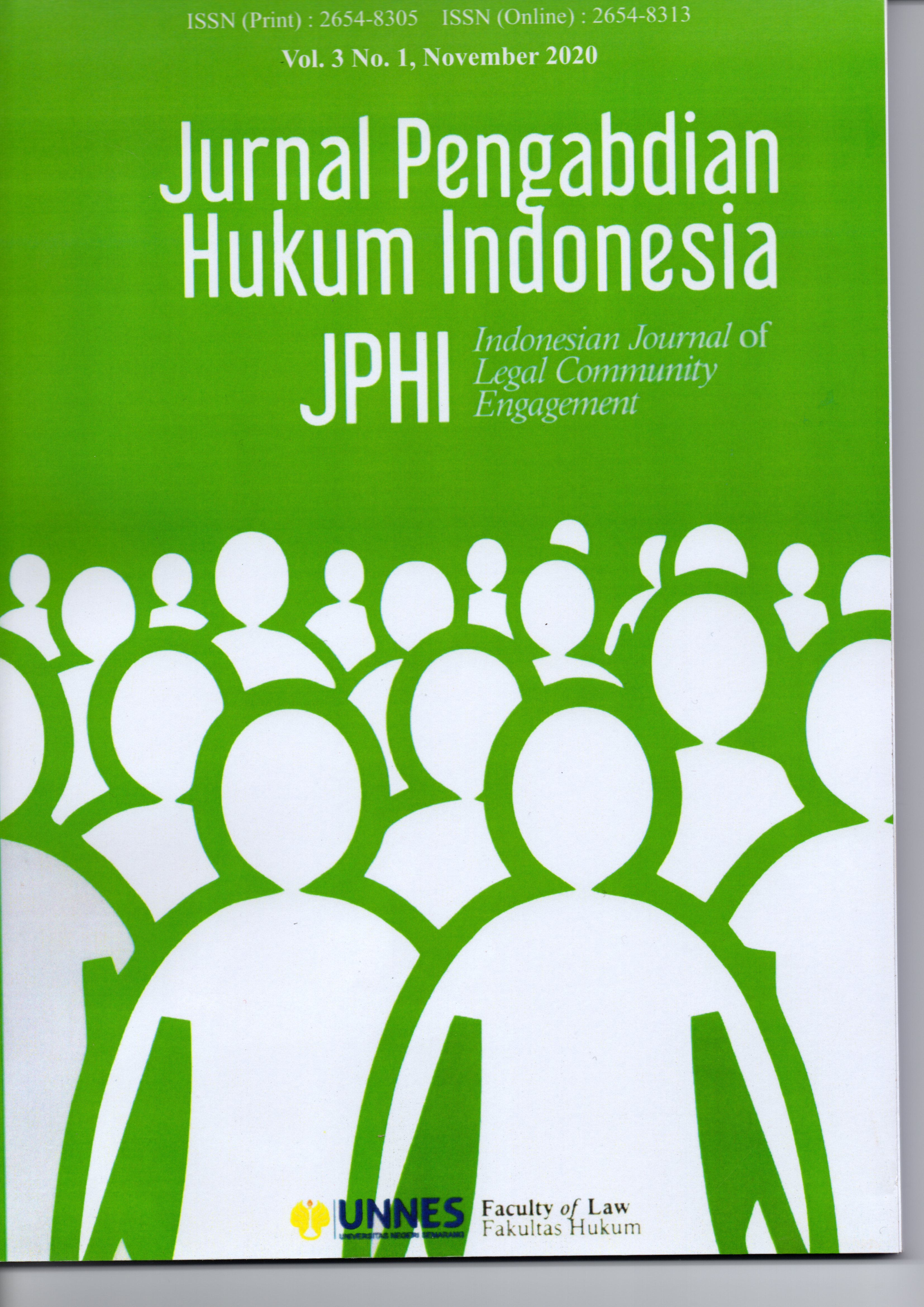 Jurnal Pengabdian Hukum Indonesia